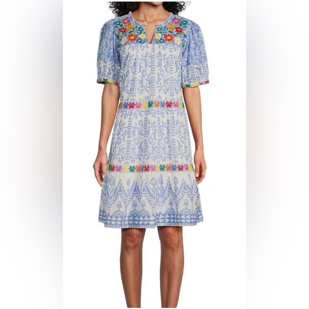 John Mark Embroidered Dress #S00
